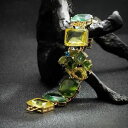 【送料無料】ブレスレット アクセサリ- ブレスレットドロップグリーンリバイバルヴィンテージct5costume fashion bracelet gold geometric drop light green retro vintage ct5