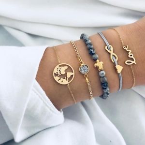 【送料無料】ブレスレット アクセサリ— デザイナーブレスレットマーブルラインストーンブロガーゴールドグレー g d luxury designer bracelet set marble rhinestone blogger marble precious gold grey