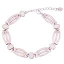 【送料無料】ブレスレット　アクセサリ—　チェーンブレスレットos414ホワイトファイアーオパールluxury white fire opal silver for women jewelry gemstone chain bracelet os414