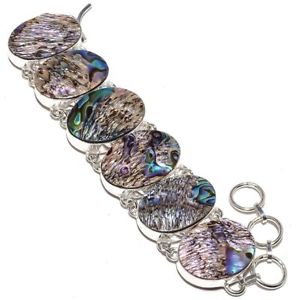 【送料無料】ブレスレット　アクセサリ—　アワビハンドメイドブレスレットabalone shell gemstone jewelry handmade bracelet 78