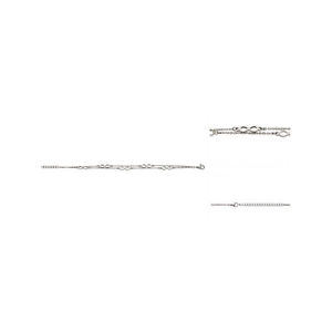 【送料無料】ブレスレット　アクセサリ—　ステンレススチールブレスレットリングstainless steel bracelet 2 rows infinite rings 11 x 4mm