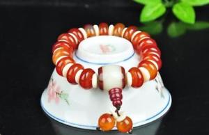 【送料無料】ブレスレット　アクセサリ—　ファッションビーズゴムブレスレットブレスレットfashion handknitted natural red white agate beads elastic bracelets bracelets