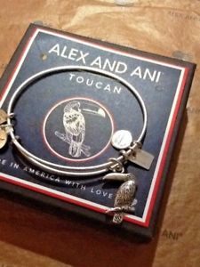 【送料無料】ブレスレット　アクセサリ—　アレックスオオハシブレスレットシルバーalex and ani toucan charm bracelet, silver, nwt, free shipping love