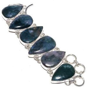 【送料無料】ブレスレット　アクセサリ—　ブレスレット78real moss agate gemstone jewelry handmade bracelet 78