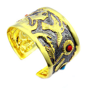 【送料無料】ブレスレット アクセサリ— トルコナバホカフスcoral turquoise navajo cuff jewelry gold gift...