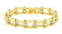 yzuXbg@ANZT?@fB[XS[hg[I[goCXeXX`[NX^oCN`F[uXbgladies gold tone motorcycle stainless steel crystal bike chain bracelet