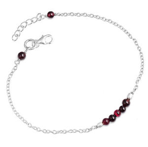 【送料無料】ブレスレット　アクセサリ—　ブレスレットスターリング925sterling silver 925 solid bracelet garnet gemstone beads charm