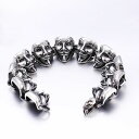 【送料無料】ブレスレット アクセサリ- マスクステンレススチールリンクブレスレットユニークunique men v for vendetta movie mask 316l stainless steel link bracelet bc6