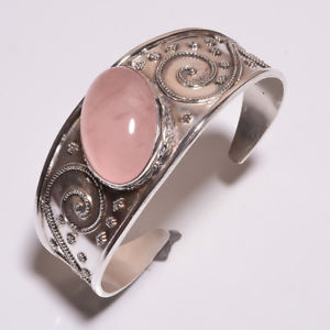 ̵ۥ֥쥹åȡꡡꥹޥꥢĥϥɥᥤchristmas gift 61ct real rose quartz silver plated handmade jewelry adjustable c