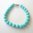 yzuXbg@ANZT?@fB[XVo[uXbgC[^[RCYladies silver colour bracelet wire pearls turquoise 8,5 mm 21 cm 139 p
