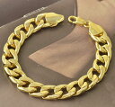 yzuXbg@ANZT?@uXbgS[hCG[~l[gNbracelet bearded link 21 cm long with gold yellow laminate 18 kt