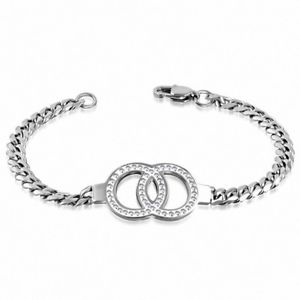 【送料無料】ブレスレット アクセサリ— ステンレススチールブレスレットラインストーンstainless steel bracelet circles braided rhinestone length 【送料無料】ブレスレット アクセサリ— ステンレススチールブレスレットラインストーンstainless steel bracelet circles braided rhinestone length
