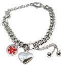 【送料無料】ブレスレット アクセサリ— カスタムブレスレットメンズポーチpersonalise custom engraved medic medical alert mens bracelet pouch medaa15(4)