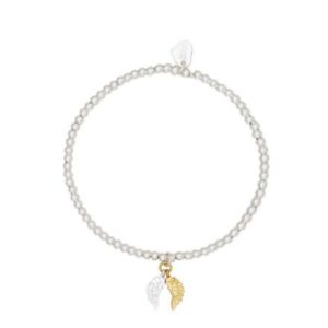 【送料無料】ブレスレット　アクセサリ—　ブレスレットエステラestella bartlett she believed she can angel wings bracelet speaks