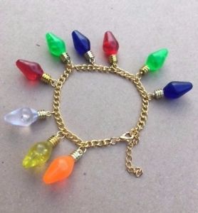 【送料無料】ブレスレット アクセサリ— クリスマスブレスレットstranger things christmas lights charm brac...