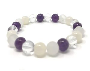 【送料無料】ブレスレット アクセサリ— クラウンチャクラパワービーズブレスレットヒーリングクリスタルサイズボックスcrown chakra powe...