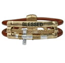 【送料無料】ブレスレット　アクセサリ—　ブレスレットブラウンkirks folly blessed magnetic bracelet brown