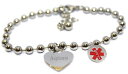 【送料無料】ブレスレット アクセサリ- カスタムブレスレットマッシフcustom engraved medicalmedical alert id bracelet woman massif 134
