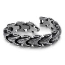 yzuXbg@ANZT?@oCJ[XeX`F[SVbNuXbglarge 16mm 866 biker stainless steel casting snake bone chain gothic bracelet