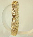 【送料無料】ブレスレット アクセサリ— ゴールドメッキリンクブレスレットライフタイム18k gold plated link bracelet 8 lifetime warranty(4)