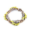 【送料無料】ブレスレット アクセサリ— ブレスレットラインストーンイエローシートモダンオリジナルbracelet female rhinestone yellow sheet modern original evening marriage gift(4)