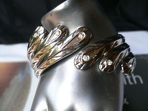 ブレスレット　アクセサリ—　ブレスレットファッションカフアジャスタブル women bracelet fashion silver metal angel wings cuff adjustable rhinestones