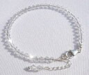 【送料無料】ブレスレット アクセサリ- スターリングclearブレスレットswarovski elementssterling silver clear crystal beaded bead bracelet swarovski elements and box