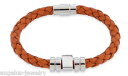 【送料無料】ブレスレット　アクセサリ—　ブレスレットスパイクオレンジステンレススチールalraune, leather bracelet spike , orange, 7 12in, stainless steel