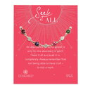 【送料無料】ブレスレット　アクセサリ—　シークマルチシルバーブレスレットdogeared womens seek it all, bezeled multi gem silver bracelet