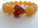 【送料無料】ブレスレット アクセサリ- バルトブレスレットユニバーサルサイズbaltic amber, bracelet with heart lt;3 , universal size