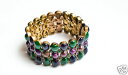 【送料無料】ブレスレット　アクセサリ—　ニコールミラーニューヨークタグストレッチブレスレットnicole miller york goldtone stretch bracelet with tags msrp