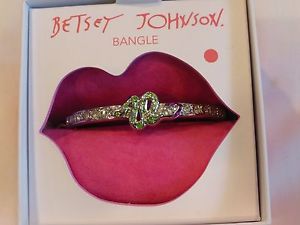 【送料無料】ブレスレット　アクセサリ—　ジョンソンツイストスネークブレスレットドルauthentic betsey johnson crystal twisted snake bracelet nwt 35