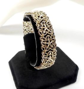 yzuXbg@ANZT?@Vo[uXbgrosssimon 925 silver and vermeil ornate filigree bracelet