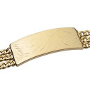 yzuXbg@ANZT?@YkS[huXbgCt^C mens 18k gold plated fancy id bracelet 8 lifetime warranty