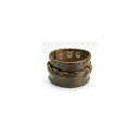 【送料無料】ブレスレット アクセサリ- ブレスレットブラウンレザーラージman bracelet brown leather large