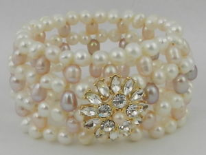 【送料無料】ブレスレット　アクセサリ—　carolee ブレスレットcarolee cultured freshwater pearl stretch bracelet