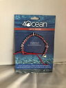 ブレスレット　アクセサリ—　カラーコードリサイクルブレスレット4ocean bracelet over fishing red color cord nwt recycled nwt limited edition