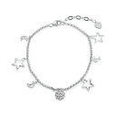 【送料無料】ブレスレット アクセサリ- シルバーファッションパーソナリティスターブレスレット925 silver fashion personality star bracelet explosion lkn124