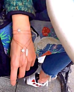 【送料無料】ブレスレット　アクセサリ—　ソリッドスターリングシルバーkローズゴールドメッキチェーン..