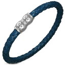【送料無料】ブレスレット アクセサリ- レザーブレスレットzensewoven leather bracelet for men blue zb0257