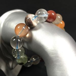 【送料無料】ブレスレット アクセサリ— ブレスレットルチルカネミックスクリスタルヒーリングチャクラquartz bracelet rutilated...