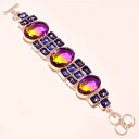 yzuXbg@ANZT?@AWXgVo[uXbgametrine with amethyst gemstone 925 silver bracelet 78