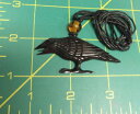 【送料無料】ブレスレット アクセサリ— ワタリガラスチョーカーユニークアイテムガラスビードhand carved raven and glass b...