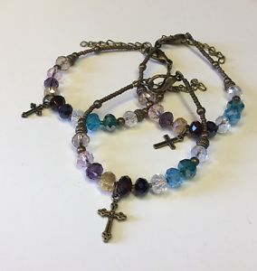 ブレスレット　アクセサリ—　ブレスレットクリスタルサイズアメリカフィットsearts psalm 23 bracelet b crystal brass one size fits all free usa shipping