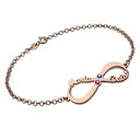 【送料無料】ブレスレット アクセサリ- パーソナライズブレスレットpersonalised infinite love birthstone name bracelet for women mother day gift
