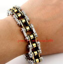 yzuXbg@ANZT?@SVbNXeXX`[I[goCC_[`F[uXbggothic gift tricolor stainless steel motorcycle biker chain bracelet men 866