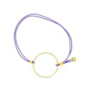 【送料無料】ブレスレット　アクセサリ—　ゴールドゴムgold plated ring bracelet elastic cord purple craft jewel