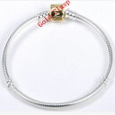 【送料無料】ブレスレット アクセサリ— スターリングシルバーゴールドスタンプクラスプフィットブレスレット100 925 sterling silver soild gold stamped clasp fit european bracelet stb33(4)