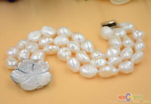 yzuXbg@ANZT?@p4745 3row 8 15mmwhite baroquep4745 3row 8 15mm white baroque freshwater cultured pearl bracelet