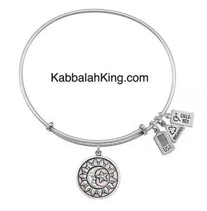 【送料無料】ブレスレット　アクセサリ—　サンディスクシルバーブレスレットwind amp; fire celestial sun disk charm silver bracelet extendable in